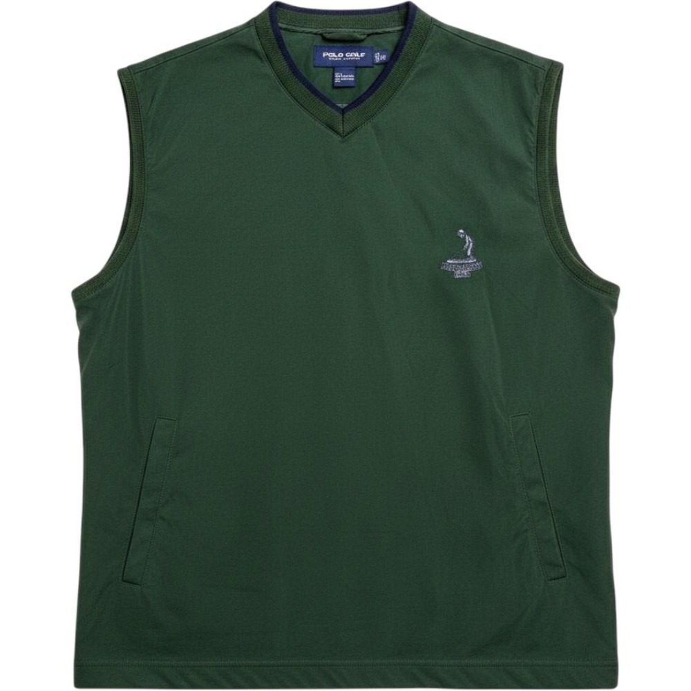 Polo Golf Ralph Lauren Windbreaker Vest Green Pinehurst 1895 Logo Mens Medium